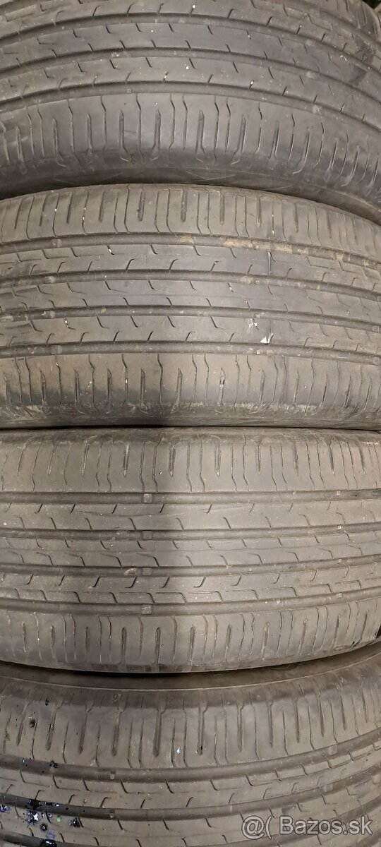 Predám 4ks jazdené letné 215/55r17-94V Continental