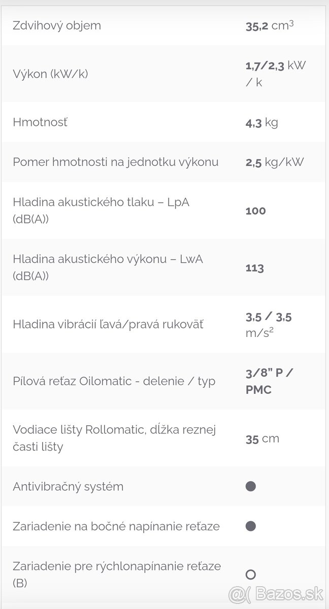 Motorová píla Stihl MS211