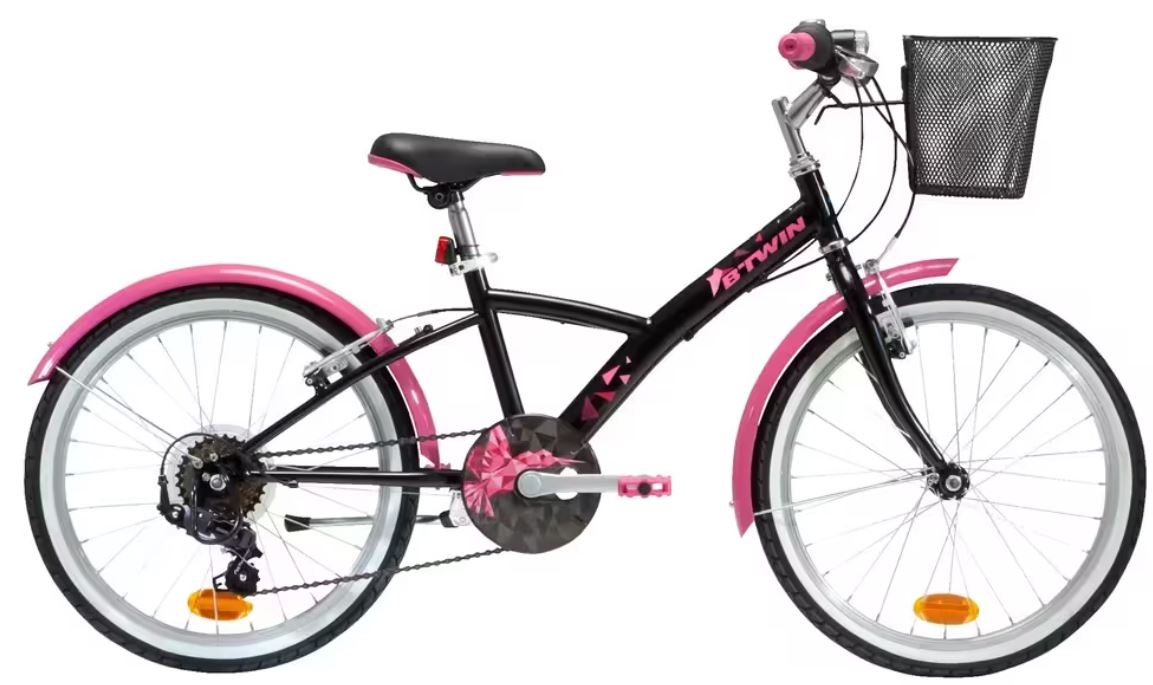 BTWIN ORIGINAL 500 20" HYBRID BIKE - PINK