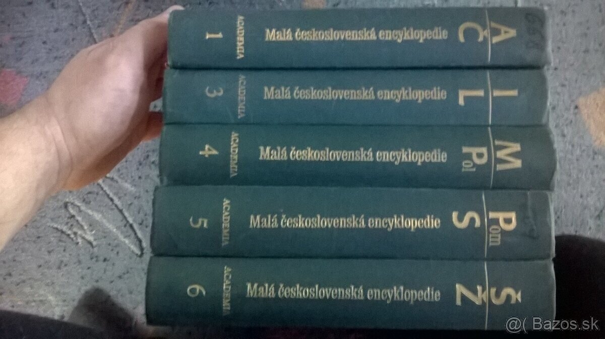 5 dielov Malej československej encyklopedie