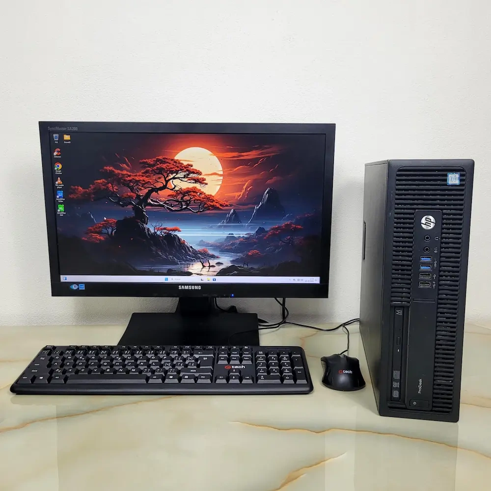 HP ProDesk 600 G2 i5-6600 16GB 256GB SSD Win11 + Monitor