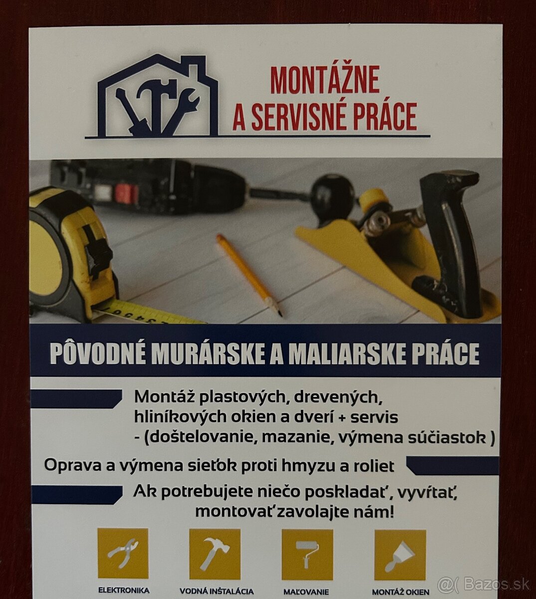 Stavebné,maliarske,montážne práce