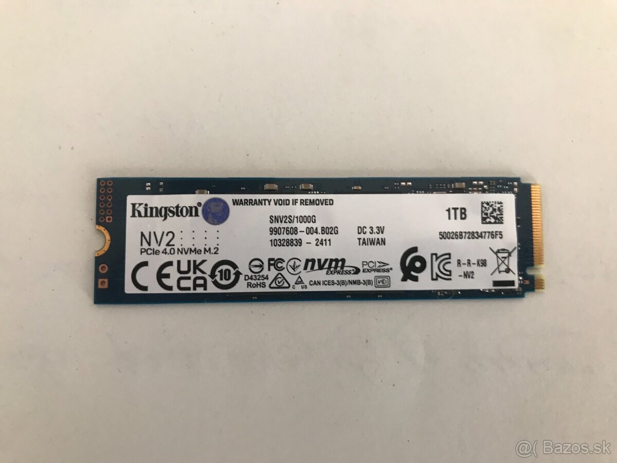 SSD M.2 NVme kingstone NV2-1TB