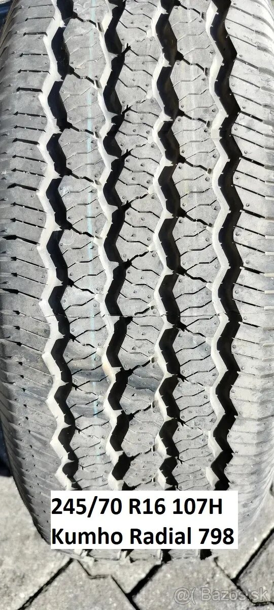 Predám 1 letnú pneumatiku 245/70 R16 107H Kumho