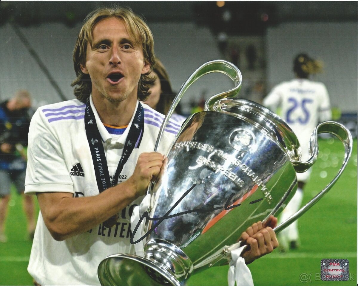 Luka Modrić - foto s podpisem + COA