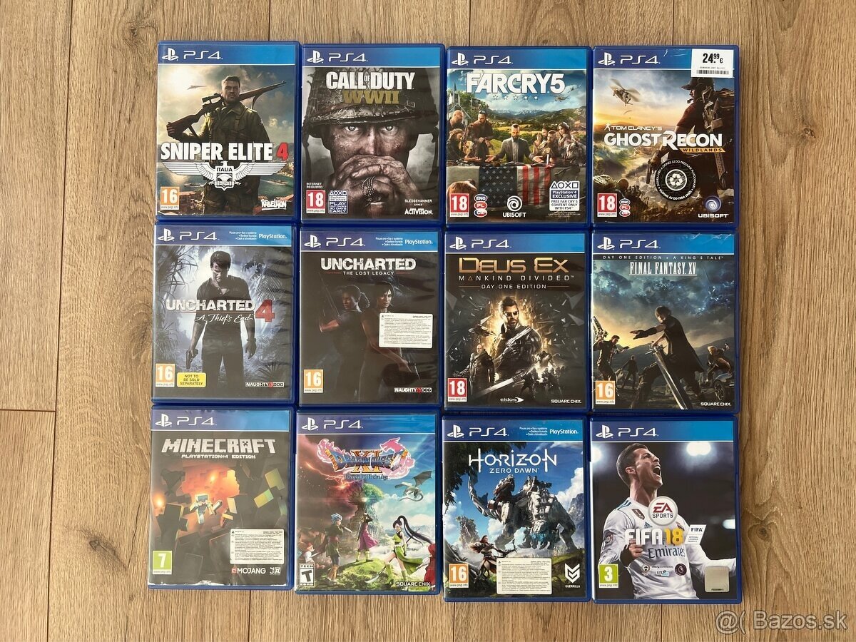 Predám hry na PS4, COD, Uncharted, Minecraft, Far Cry... - Bratislava ...