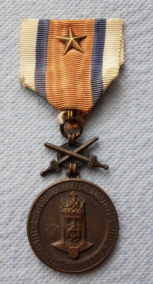 Medaila Narodnej gardy 1918-1919 za verné služby. Zaujmava m