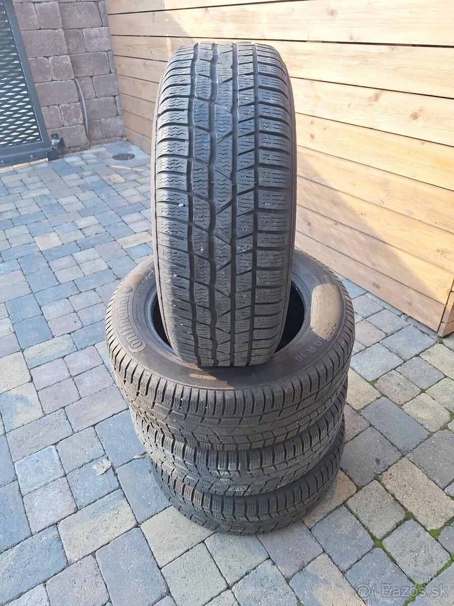 Predám 4ks zimné pneumatiky CONTINENTAL 215/60 r16