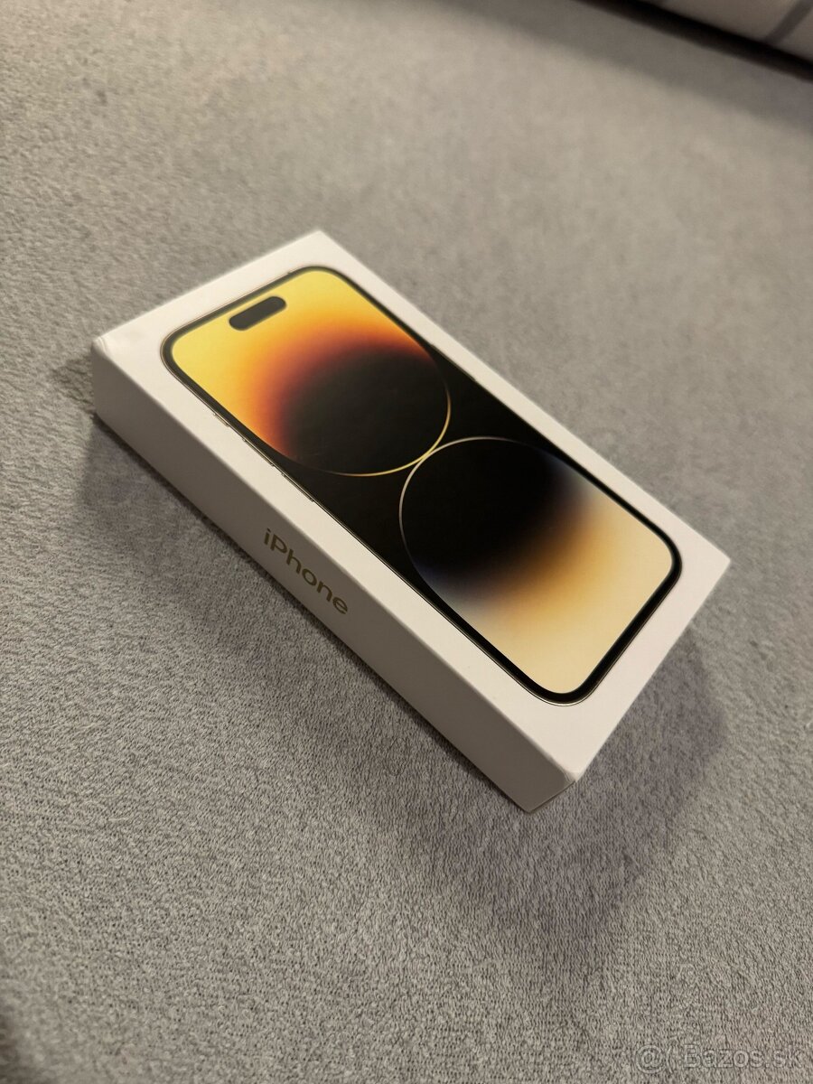 Originál KRABIČKA apple iphone 14 pro gold