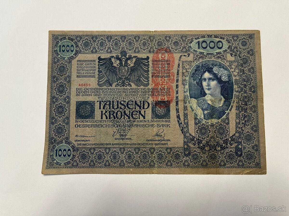 Rakúsko Uhorská 1000 Kronen 1902