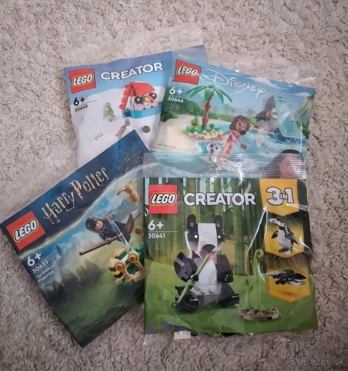 Nové lego polybag sáčky