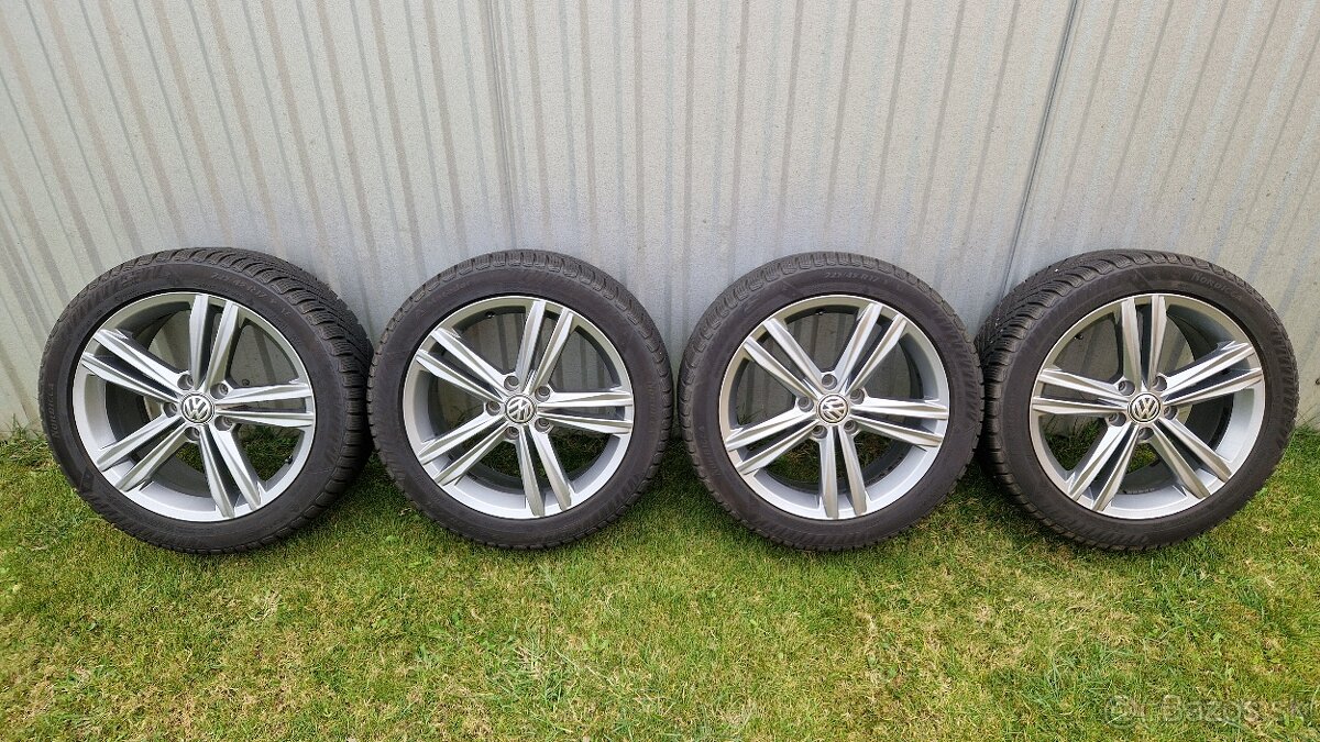 Zimná sada originál VW Golf 7, 5x112 R17 + pneu 225/45 R17