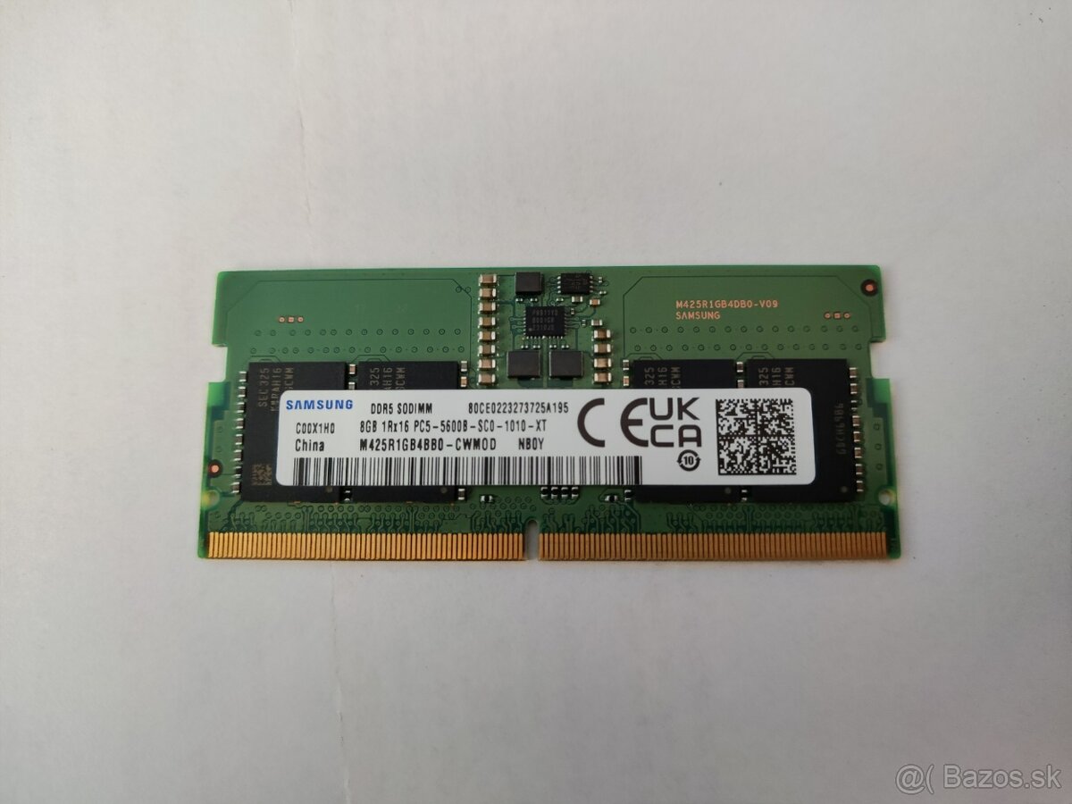 RAM SODIMM paměť Samsung 8GB DDR5 5600MHz