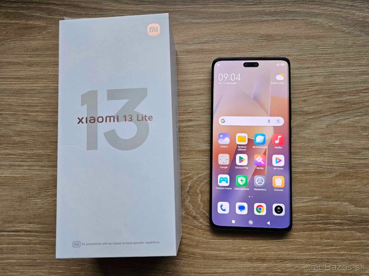 Xiaomi 13 Lite 5G 8GB/256 GB cierny,top , zaruka