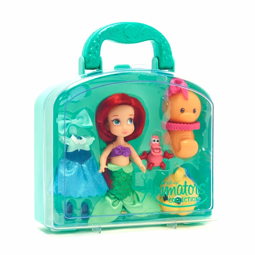 Ariel kufrík/Mini Doll Playset, Disney Animators' Collection