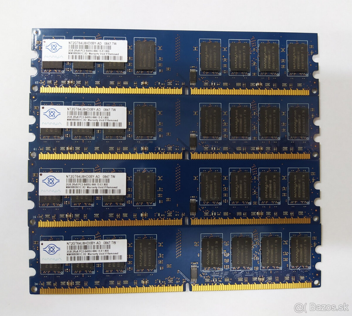 DDR2 8GB /4x 2GB/ 800MHz nanya