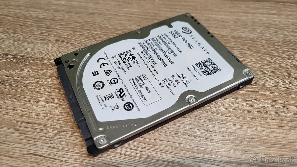 2,5" HDD Seagate 500GB, model ST500LM021, zdravie 100percent