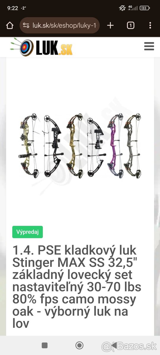 Kladkovy luk pse