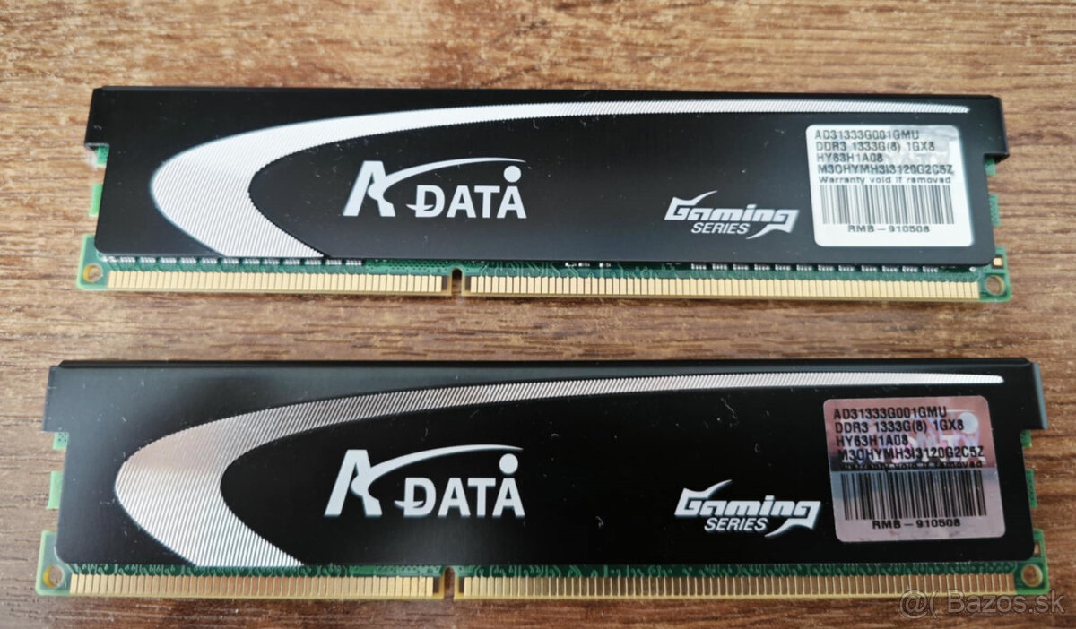 2x 1GB (2GB) RAM DDR3 ADATA