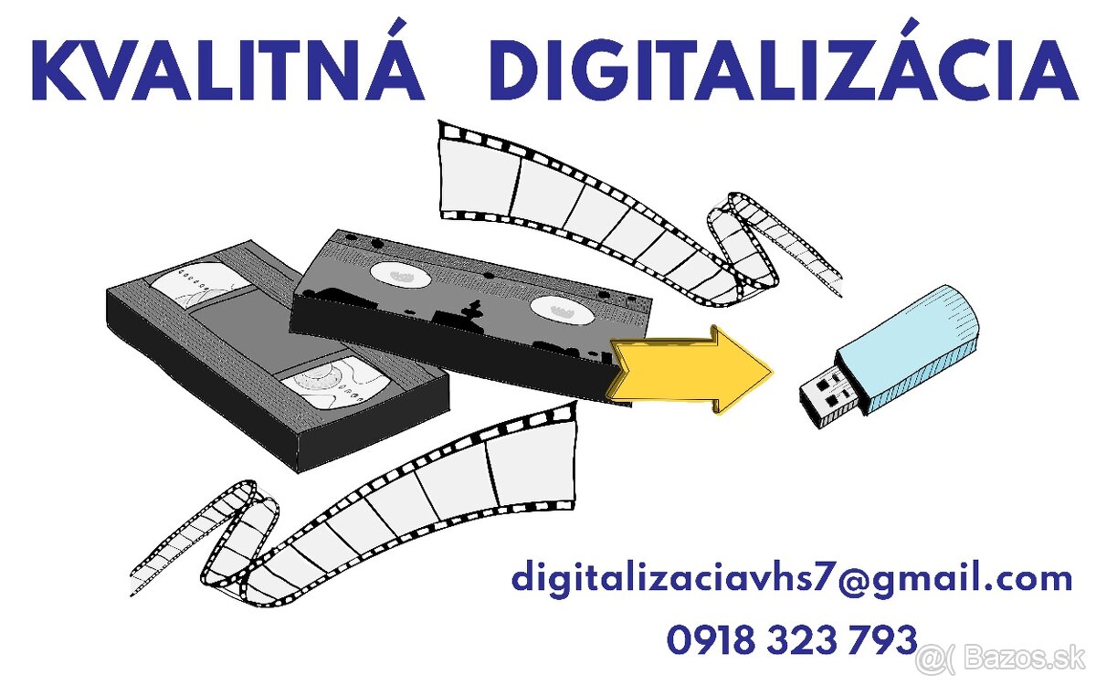 Prepis - digitalizácia VHS kaziet na USB alebo DVD