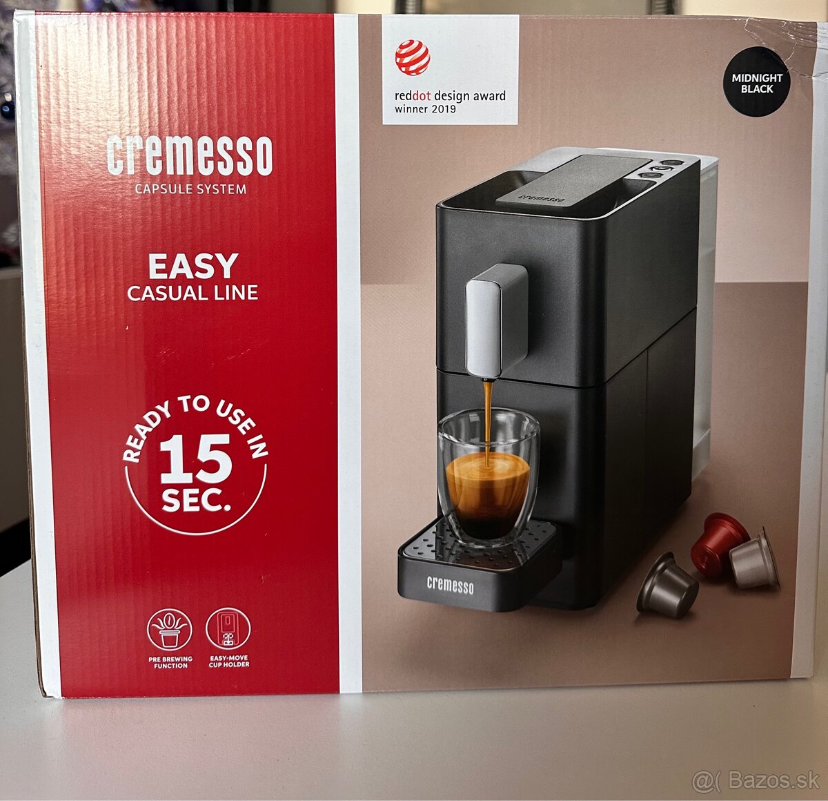 Kávovar - Espresso Cremesso Easy Midnight Black