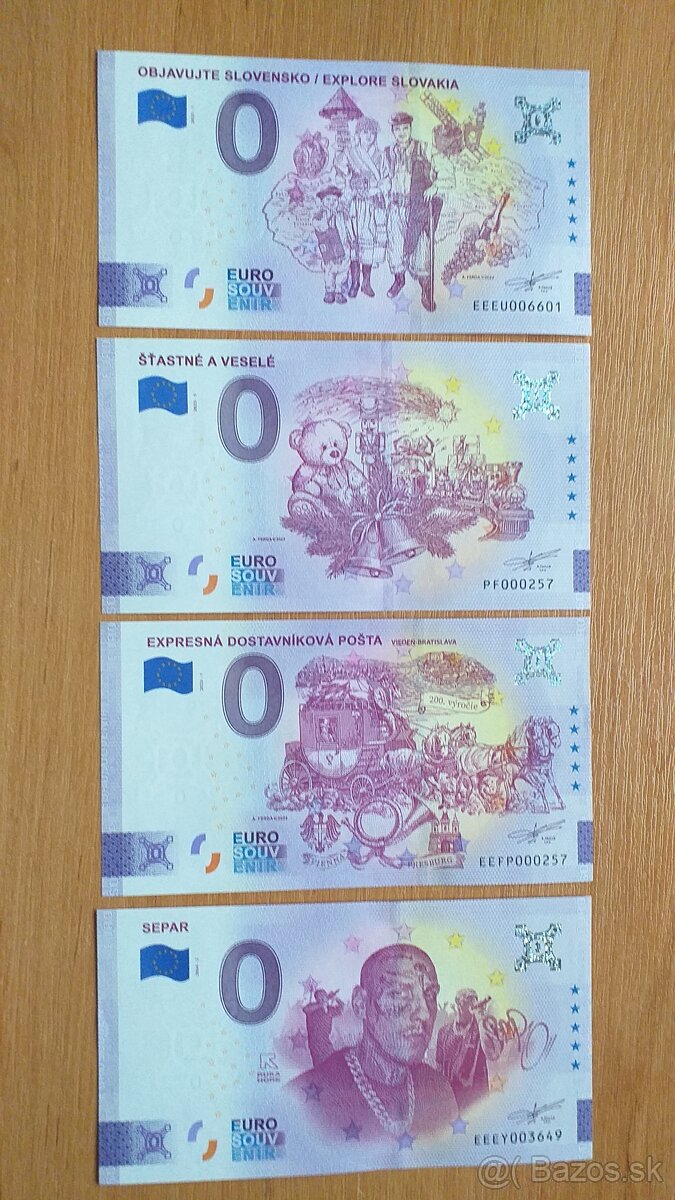 0 euro bankovka, 0 euro souvenir, 0€ bankovka 2