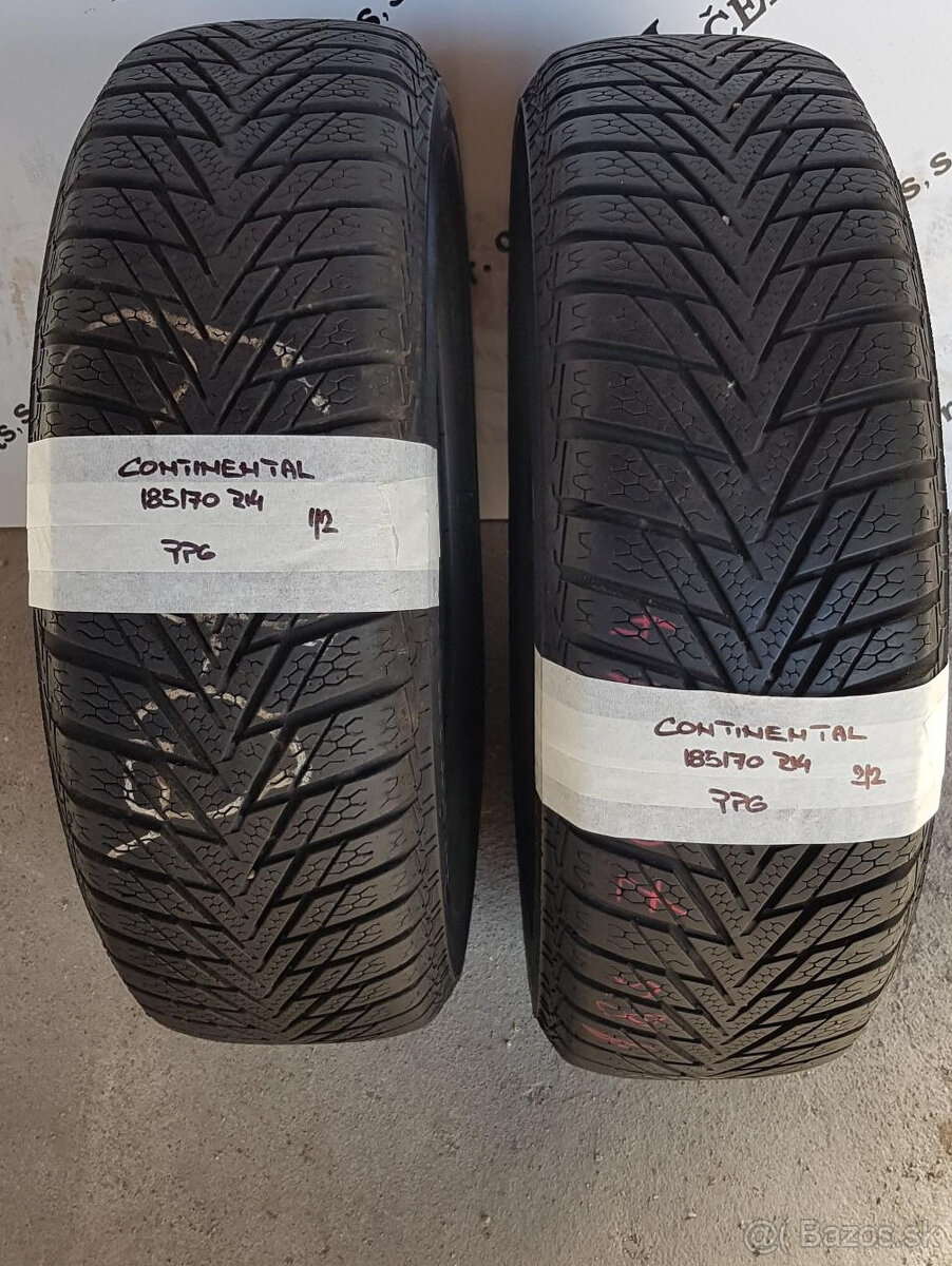 Zimné pneumatiky 185/70 R14 CONTINENTAL