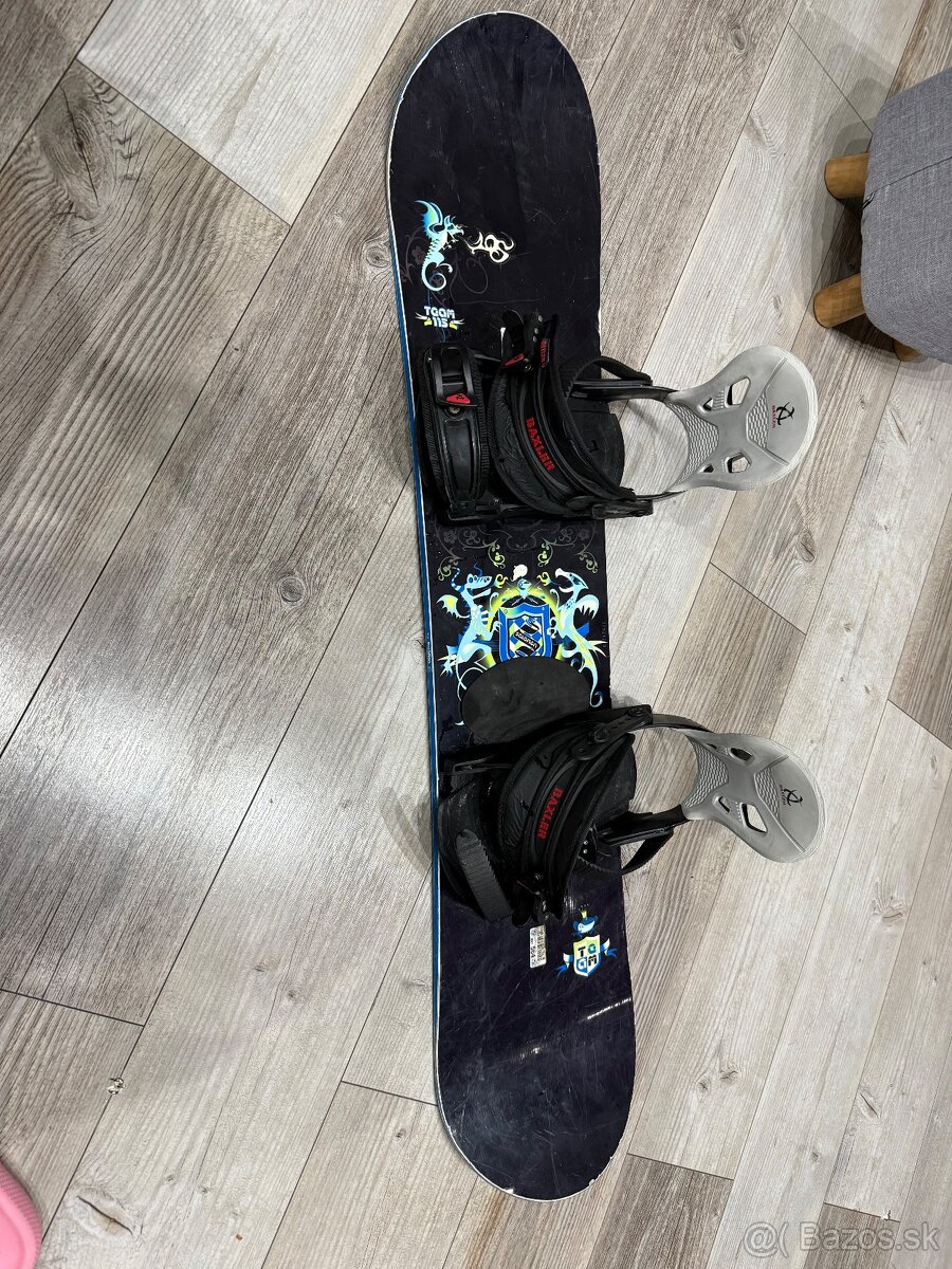 Detsky Snowboard 115 cm + topánky