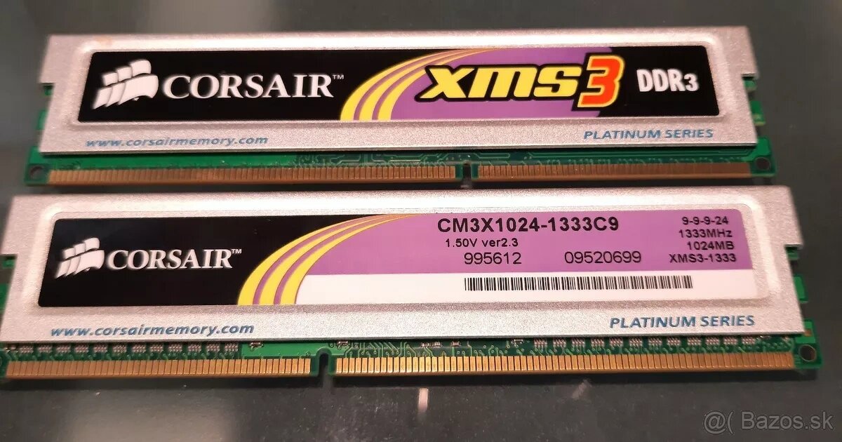 DDR3 RAM chladicove