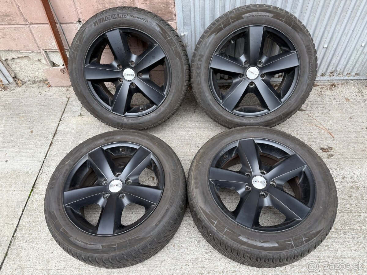 16" Elektrony 5x112 so zimnymi pneumatikami 205/55 R16