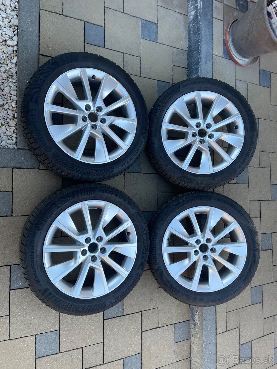 Originál ŠKODA KAMIQ disky 5x100 R17 ET40 +zimne pneum