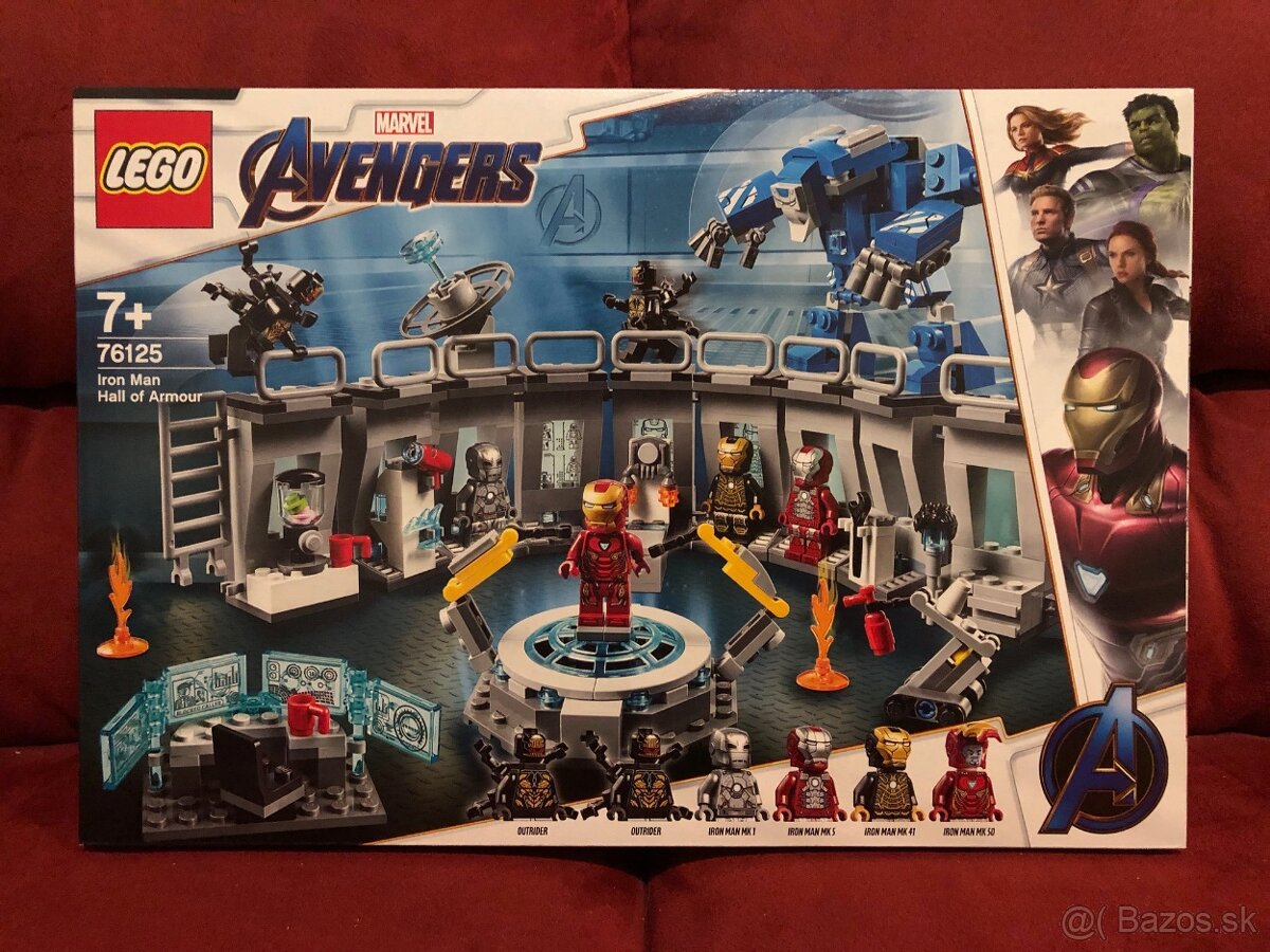 LEGO Marvel 76125 Iron Man a jeho obleky - Bez figurek