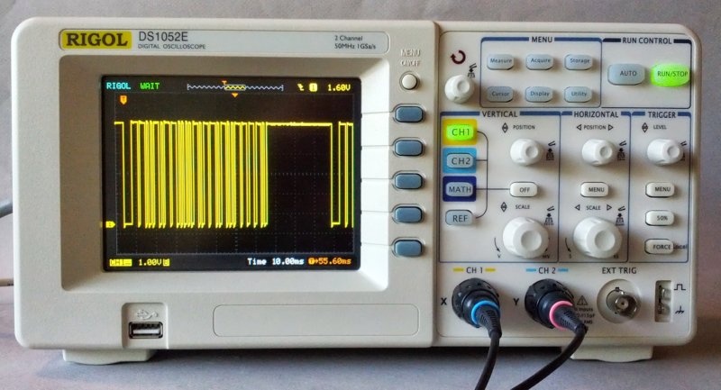 Rigol DS1052E digitálny osciloskop 50 MHz 2-kanálový