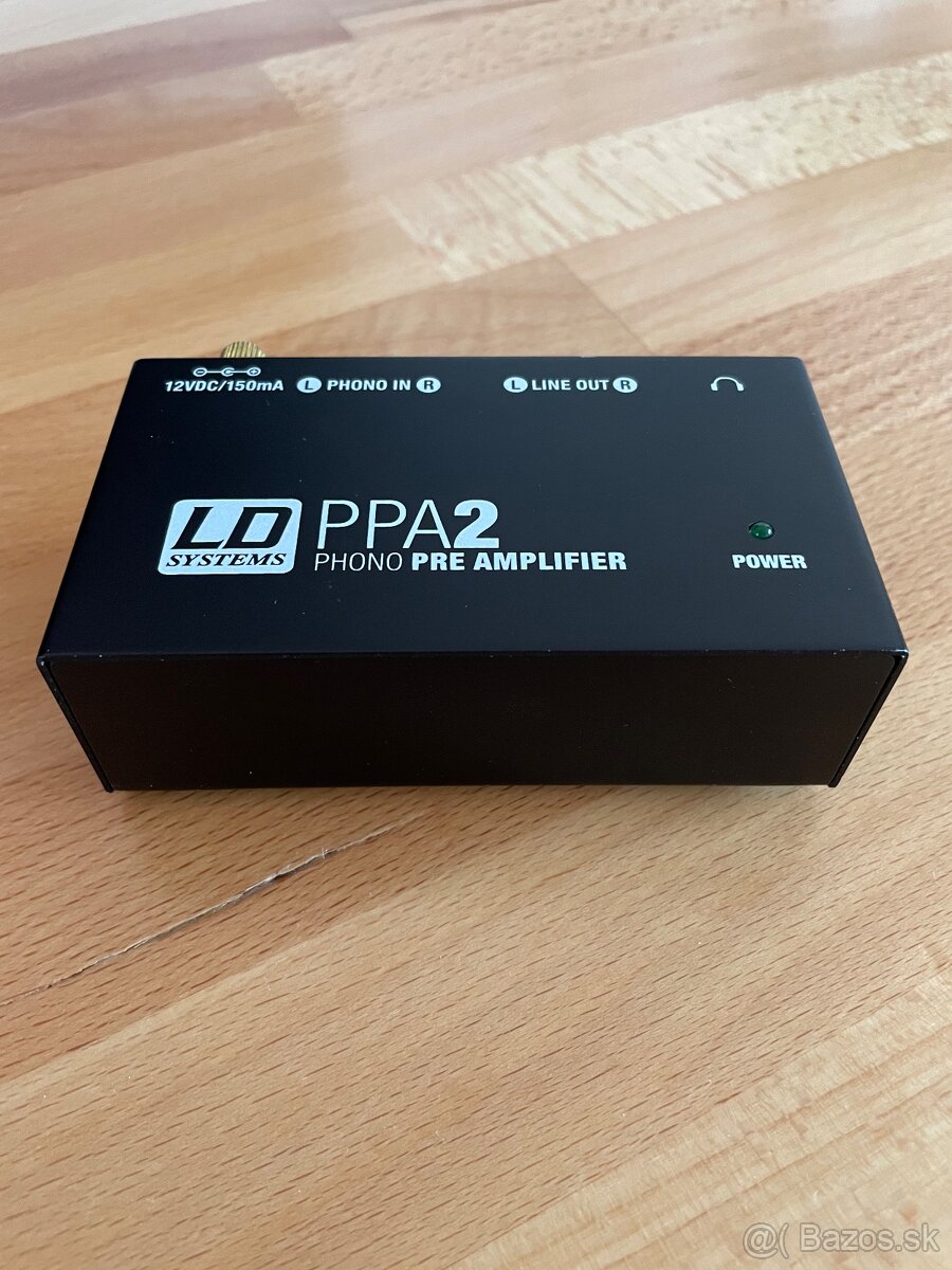 Predzosilňovač LD SYSTEMS PPA2 PHONO PREAMPLIFIER