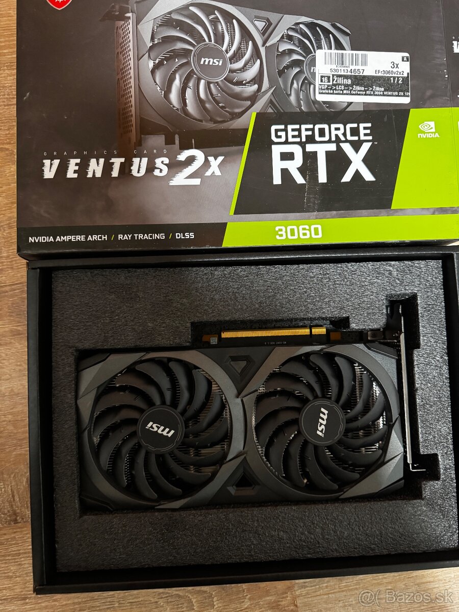 Nvidia GeForce RTX3060 Ventus 2x 12G