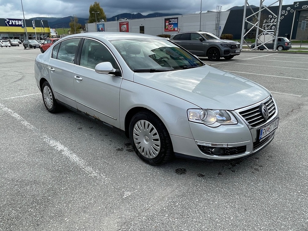 Volkswagen Passat B6, 2007, jeden majiteľ.