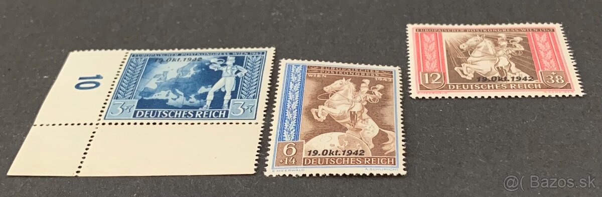 PZDR.31.💥Reich 1942  Overprinted /komplet  lep