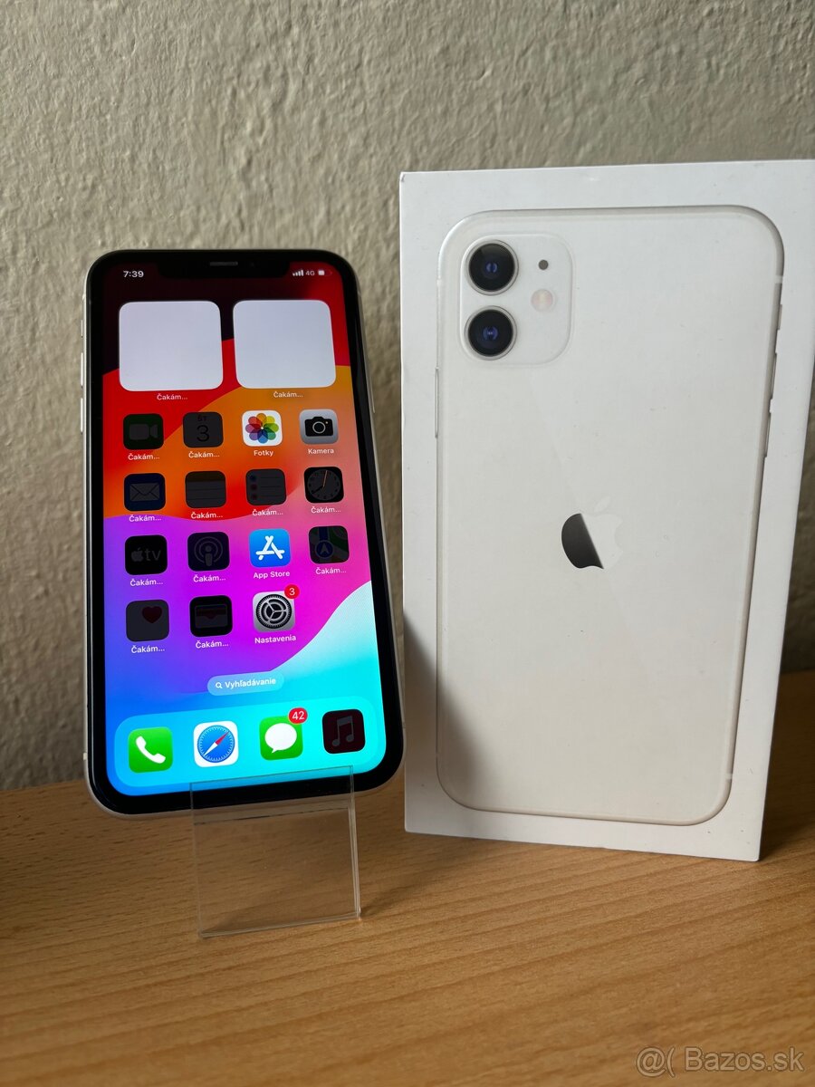 iPhone 11, 64GB, biely