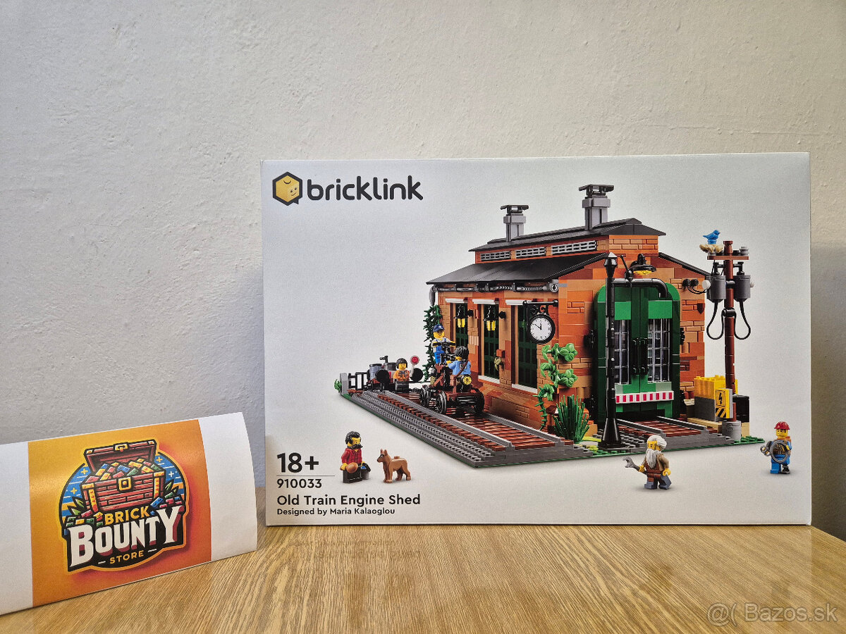 LEGO BrickLink Old Train Engine Shed 910033