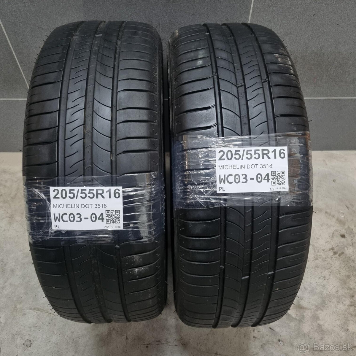 Letné pneumatiky 205/55 R16 MICHELIN DOT3518