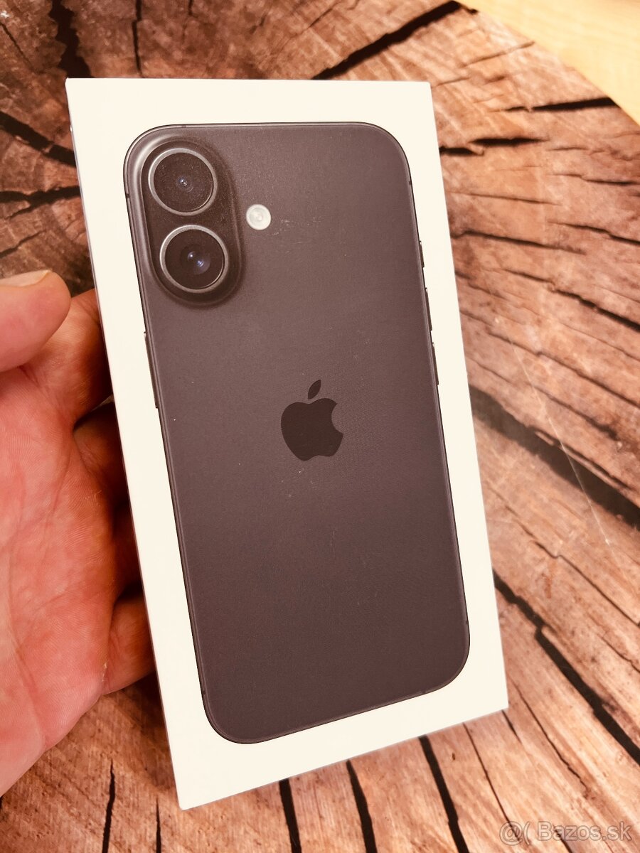 iPhone 16 black 128 zabalený záruka Orange