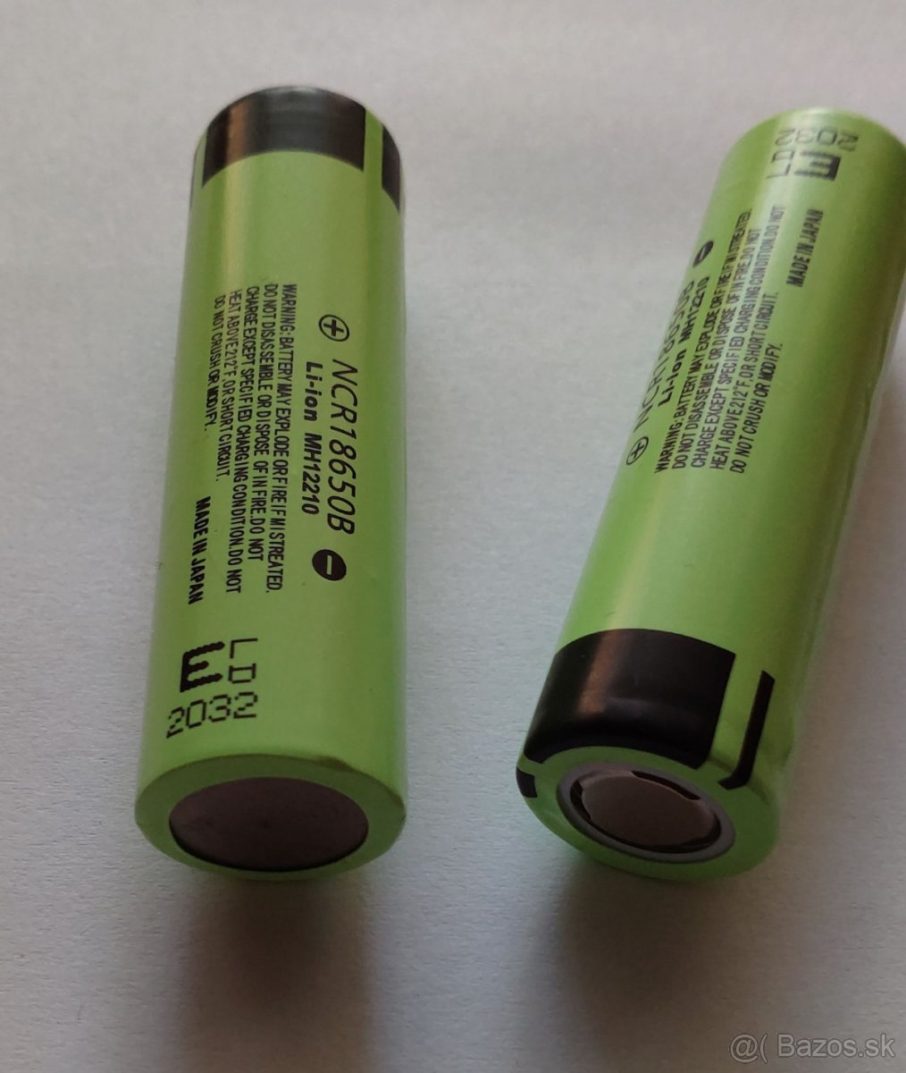 Predám Li-ion bateria Panasonic NCR18650B 3400 mAh