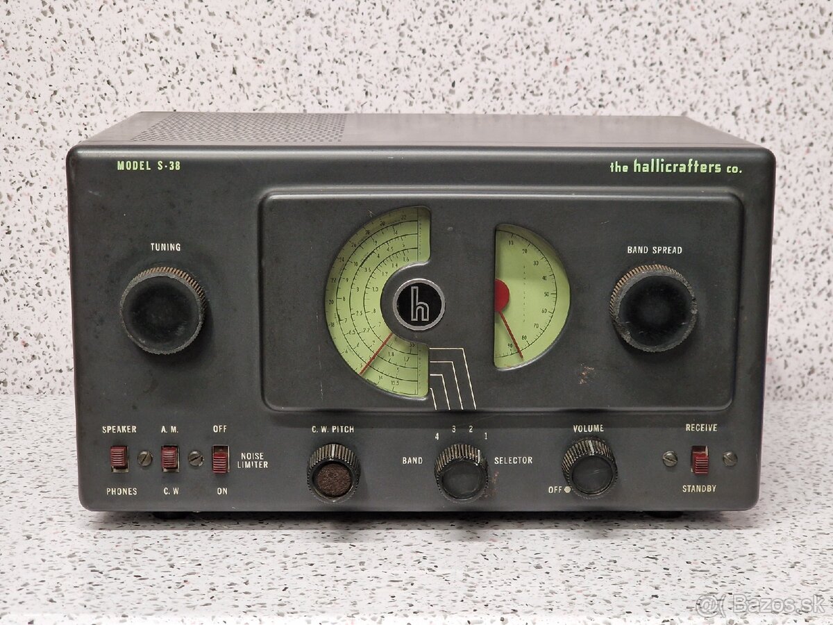 USA Hallicrafters S-38 Vintage Tube Shortwave SW Ham Radio