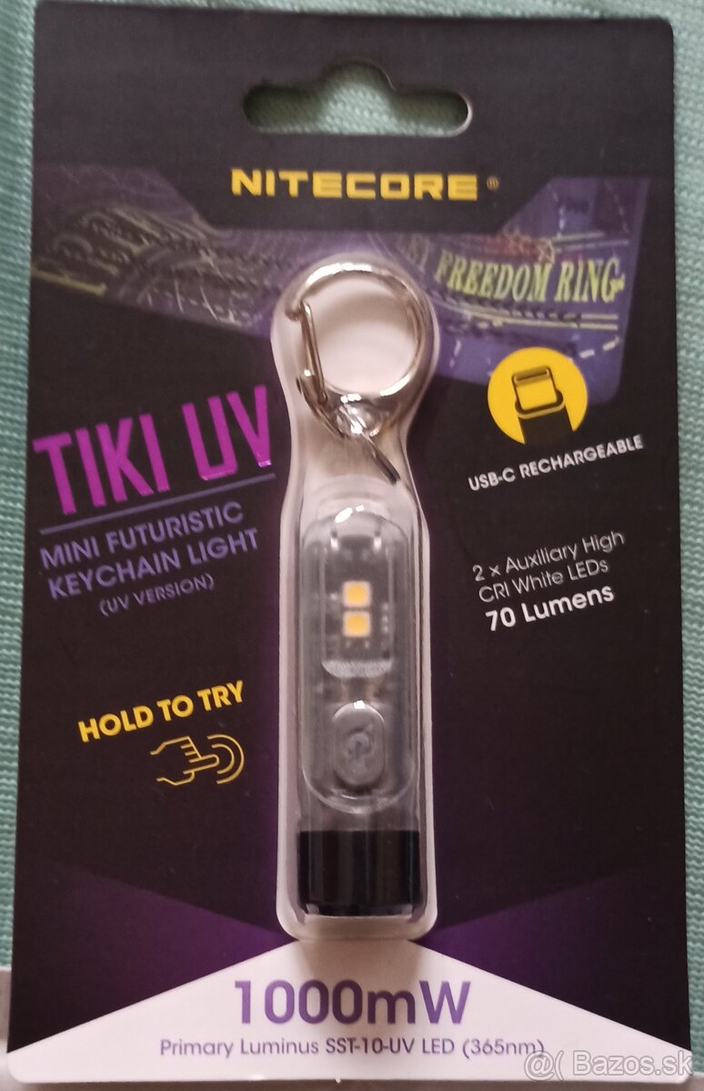 Baterka s Nitecore Tiki UV