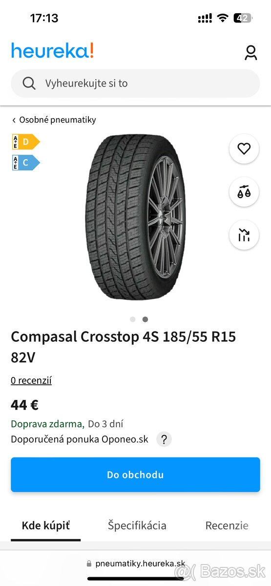 Compasal Crosstop 4S 185/55R15 82 V