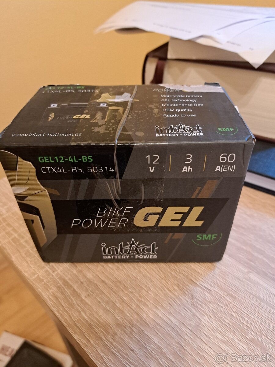 Univerzálna batéria BIKE POWER INTACT GEL 12V, 3Ah, 60A