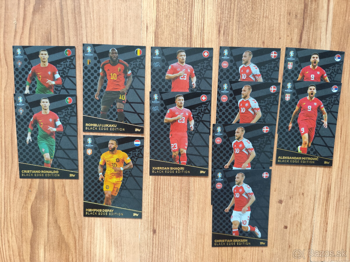 Euro 2024 kartičky Topps Match Attax - Black Edge Edition