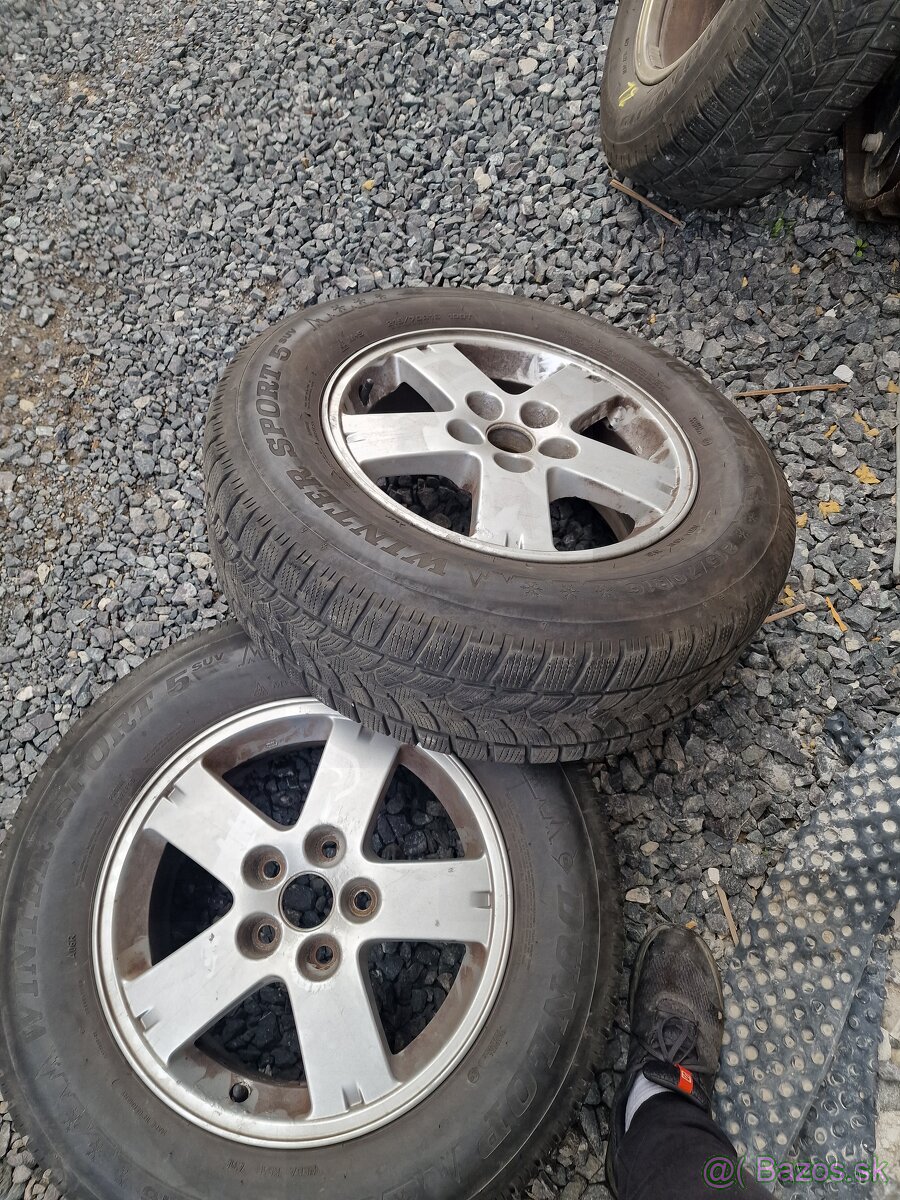 Predám Elektróny s gumami 215/70R16