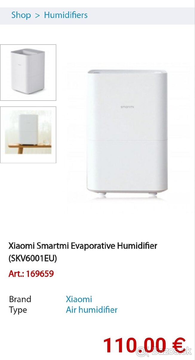 Xiaomi Smartmi Evaporative Humidifier (SKV6001EU