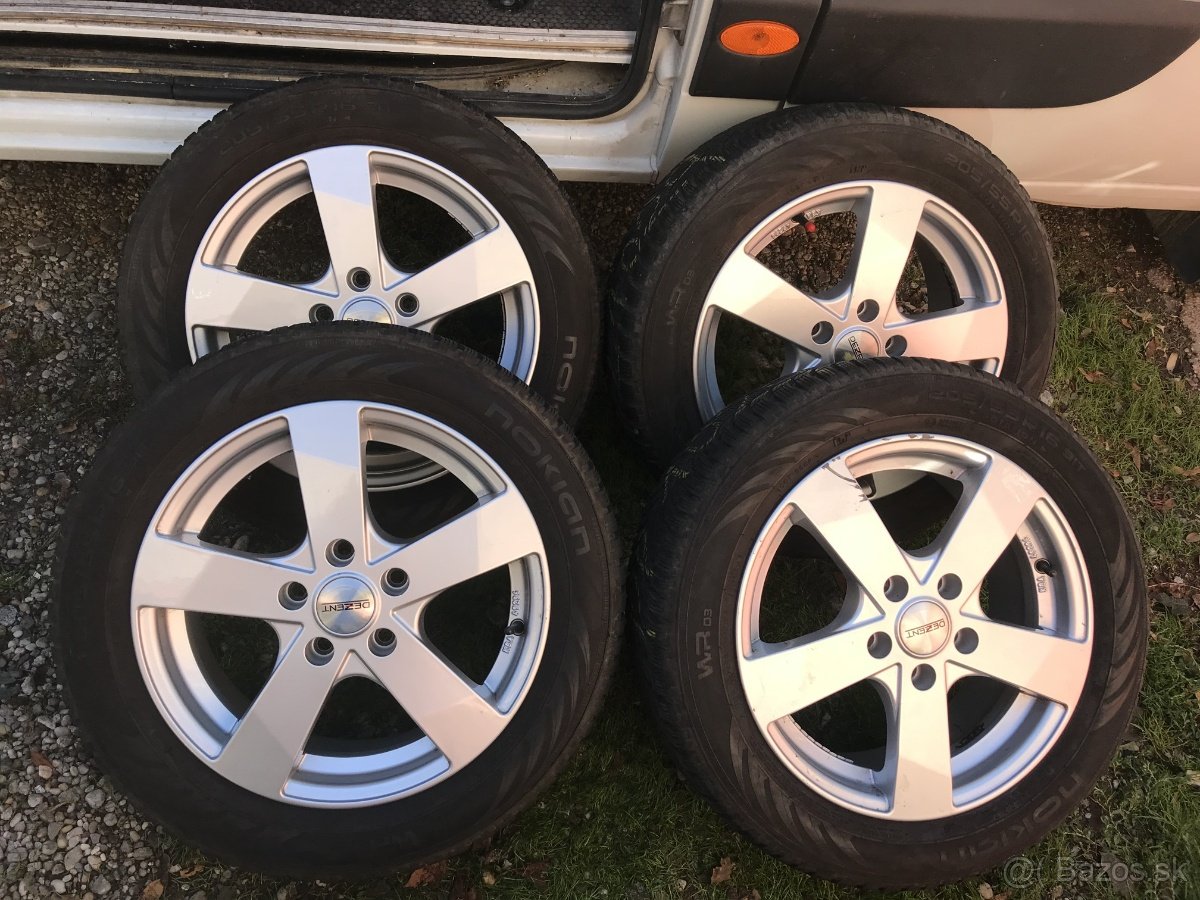 ALU 205/55 R16 5x112 + Zimné pneu DEZENT